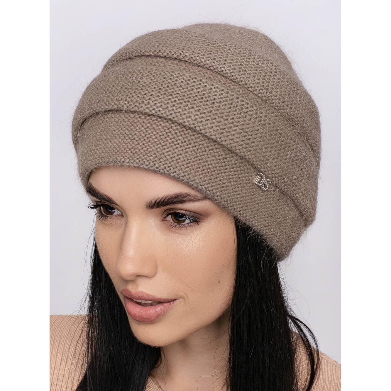 Шапка ангоровая женская Leks Квитка one size Какао - фото 1 Шапка ангоровая женская Leks Квитка one size Какао - фото 1