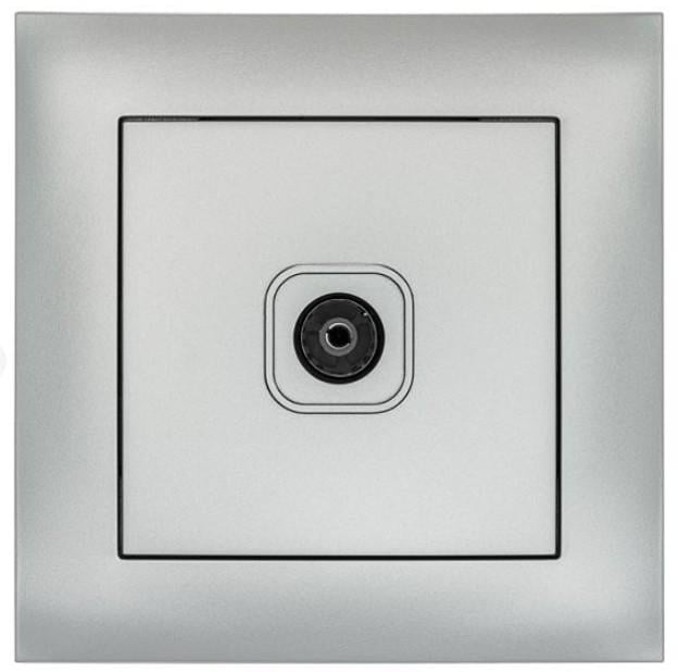 Розетка TV телевізійна RTV-481 Silver