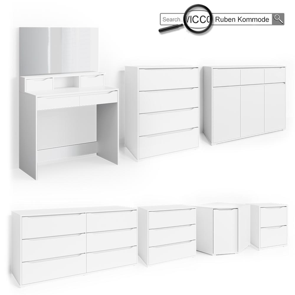 Туалетный столик Vicco Ruben со скамейкой Белый - фото 8 Туалетный столик Vicco Ruben со скамейкой Белый - фото 8