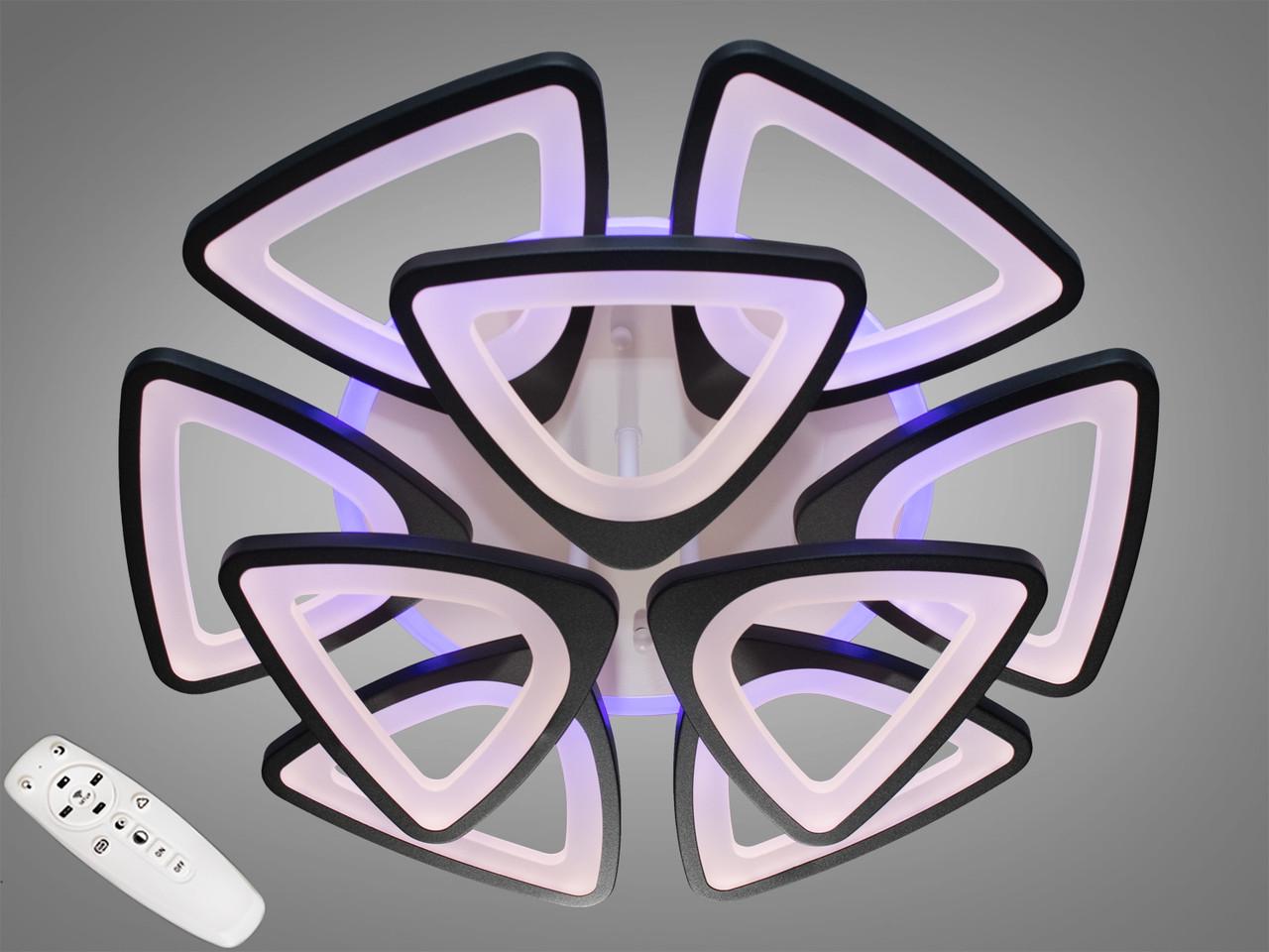 Люстра потолочная с димером LED 8118/6+3BK 3col dim (2437593483)