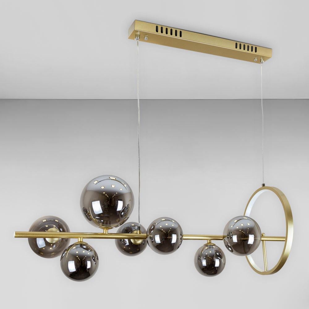 Люстра подвесная молекула Light House LS-17132-7 GD+BK Золотой/Черный