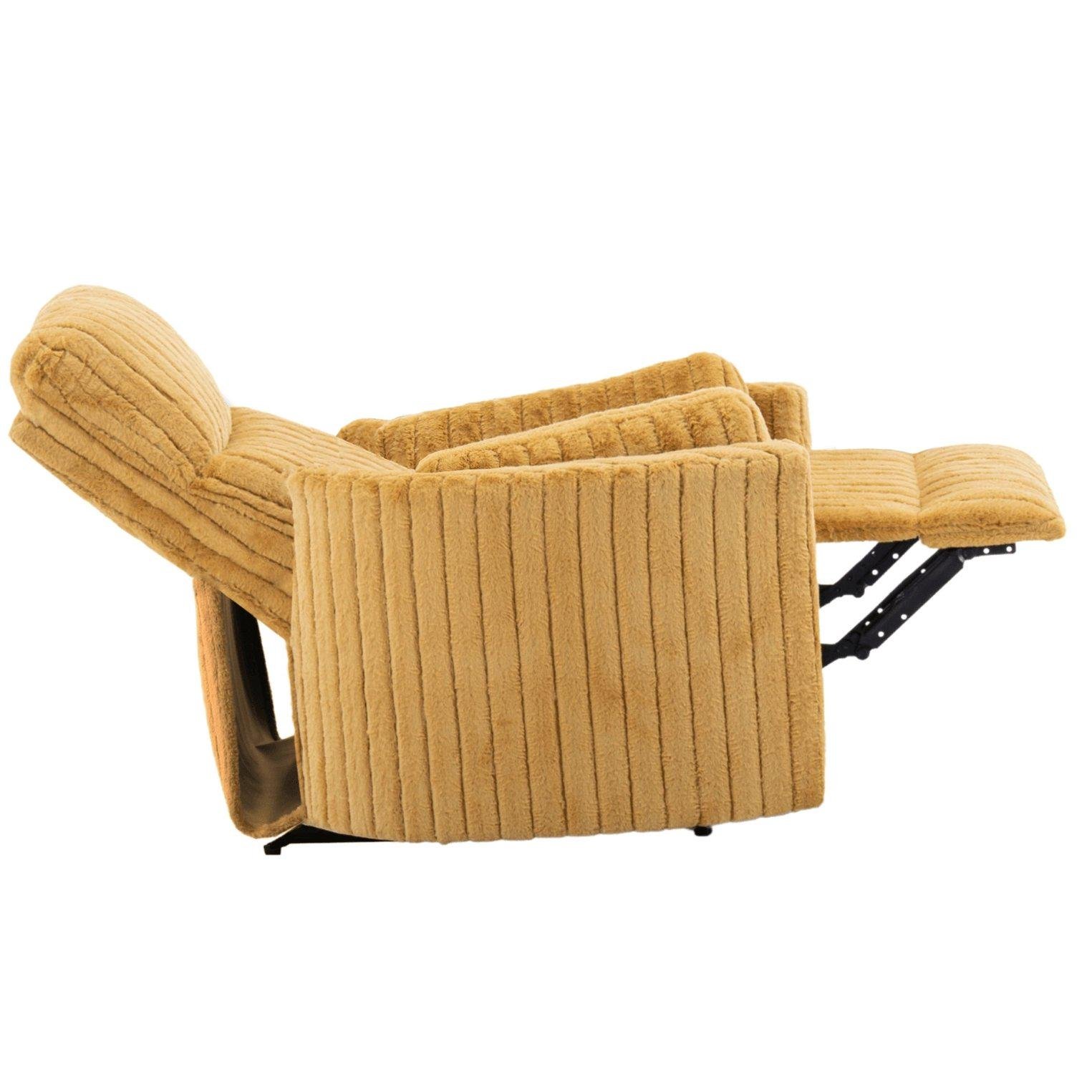 Крісло м'яке Mebel Elite RAUL розкладне з реклайнером Гірчичний (ME.RAUL/CU/SZTR/FW) - фото 5