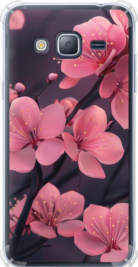 Чехол на Samsung Galaxy J3 Duos (2016) J320H Пурпурная сакура (6075sp-265-42517)
