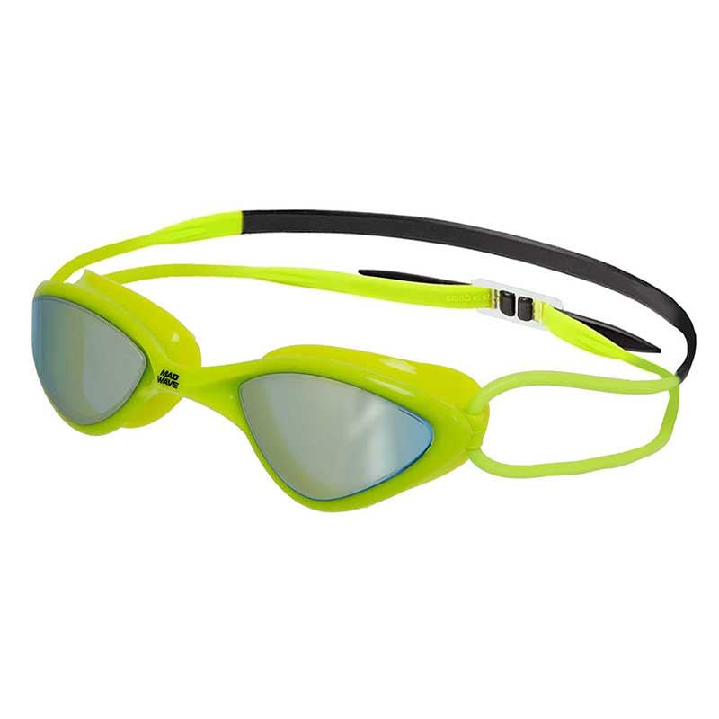 Очки для плавания взрослые Mad Wave Rapid Comp L Rainbow M048102 Mad Wave Зеленый (60444235)