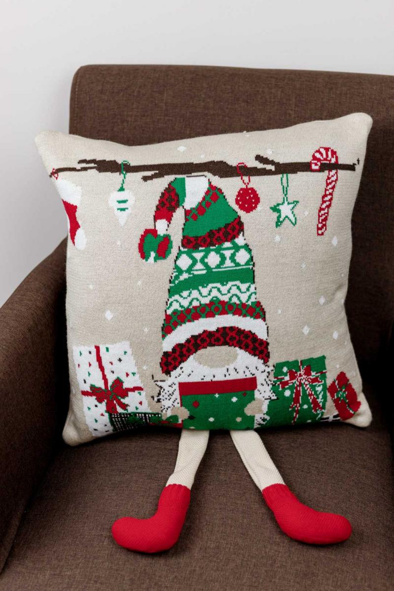 Декоративная подушка Гном с ножками 45х45 см (032541)