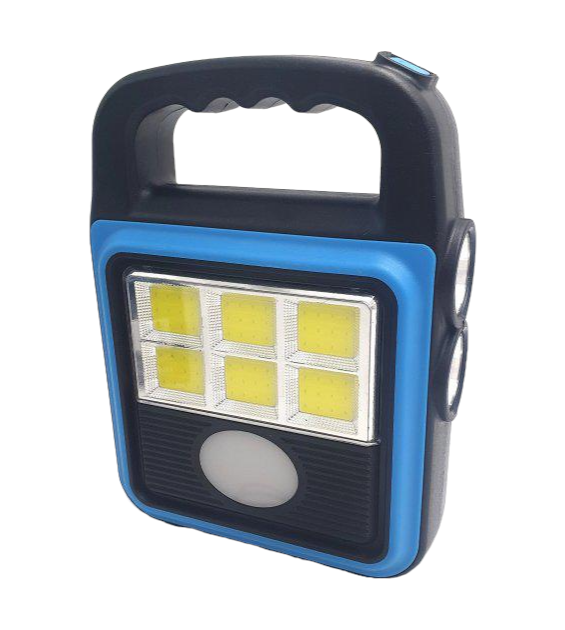 Фонарь-прожектор Solar с солнечной панелью и USB Синий (HS-8020A-Blue)