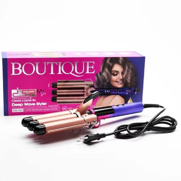 Плойка-щипцы на три волны DSP XPRO DS-20247 45 Вт Розовый (2770694234)