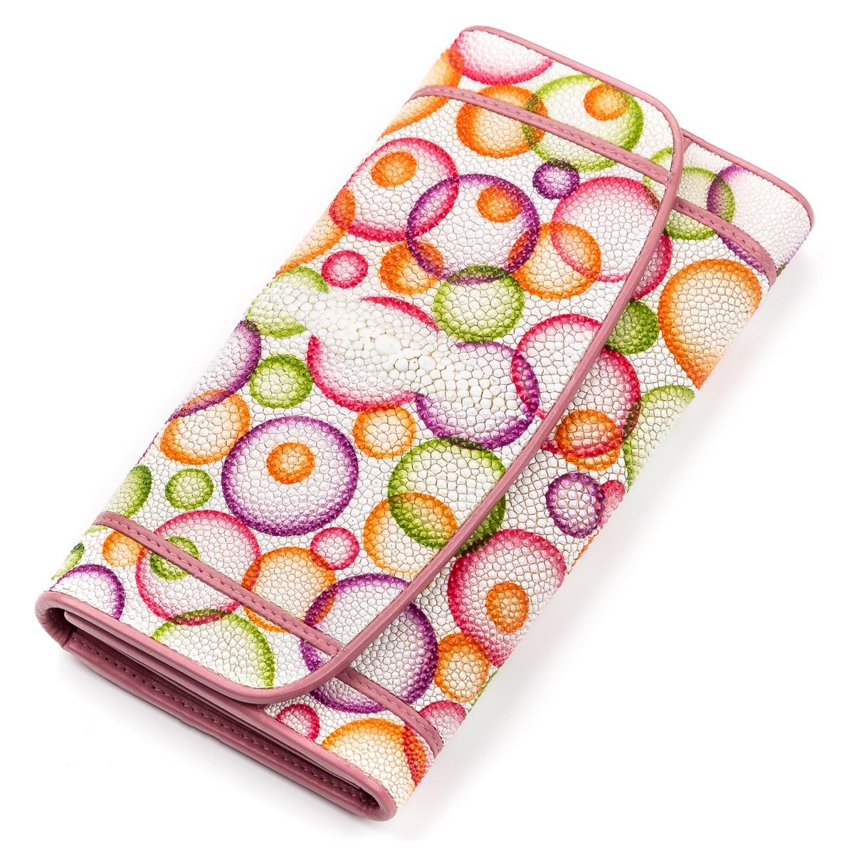 Кошелек женский Stingray leather 18082 кожа Разноцветный