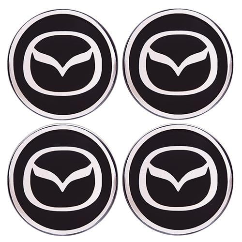 Емблема для заглушки колісного диска MAZDA D55 4 шт. силіконова