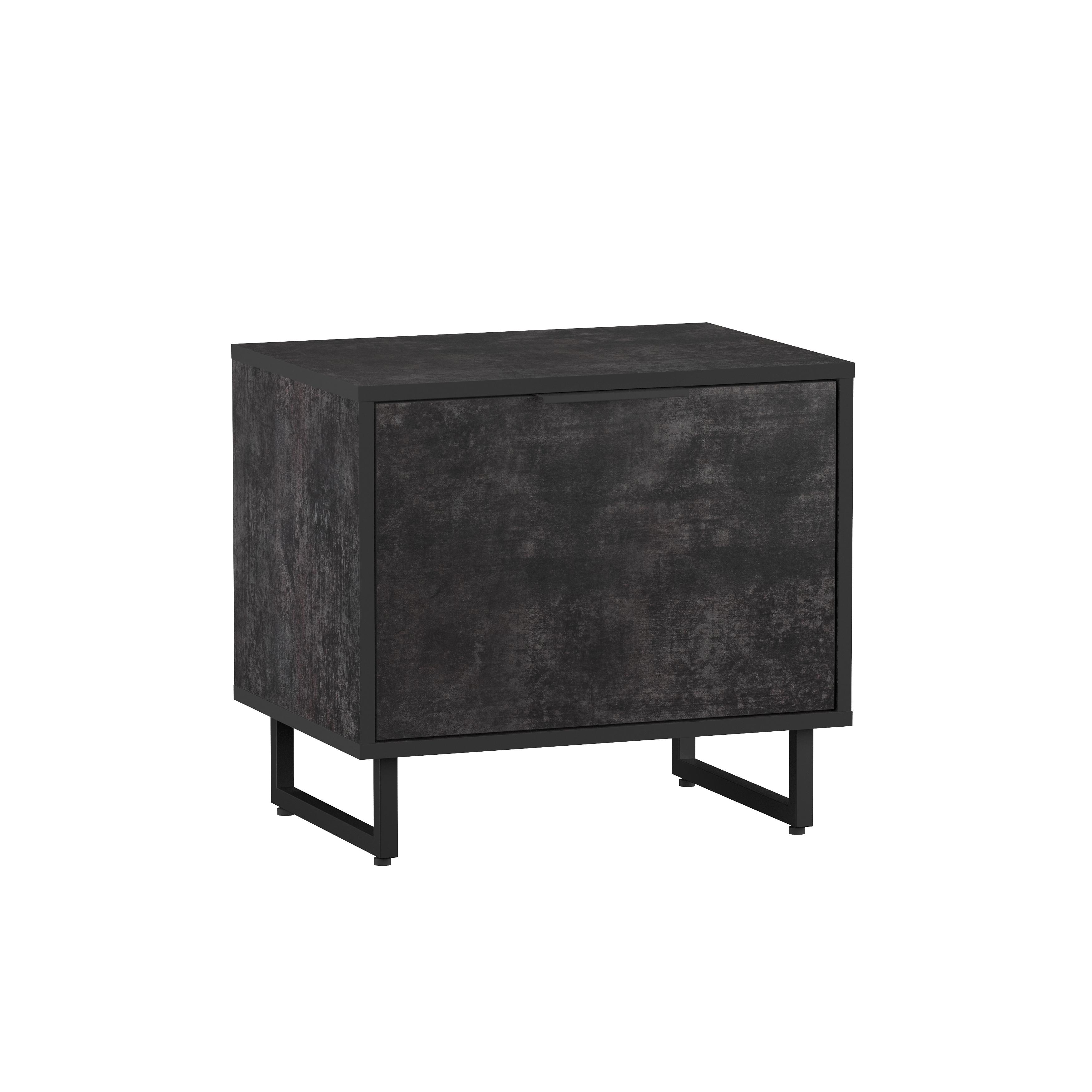 Тумба для обуви Moreli F-0004 550x505x400 мм Бетон темный