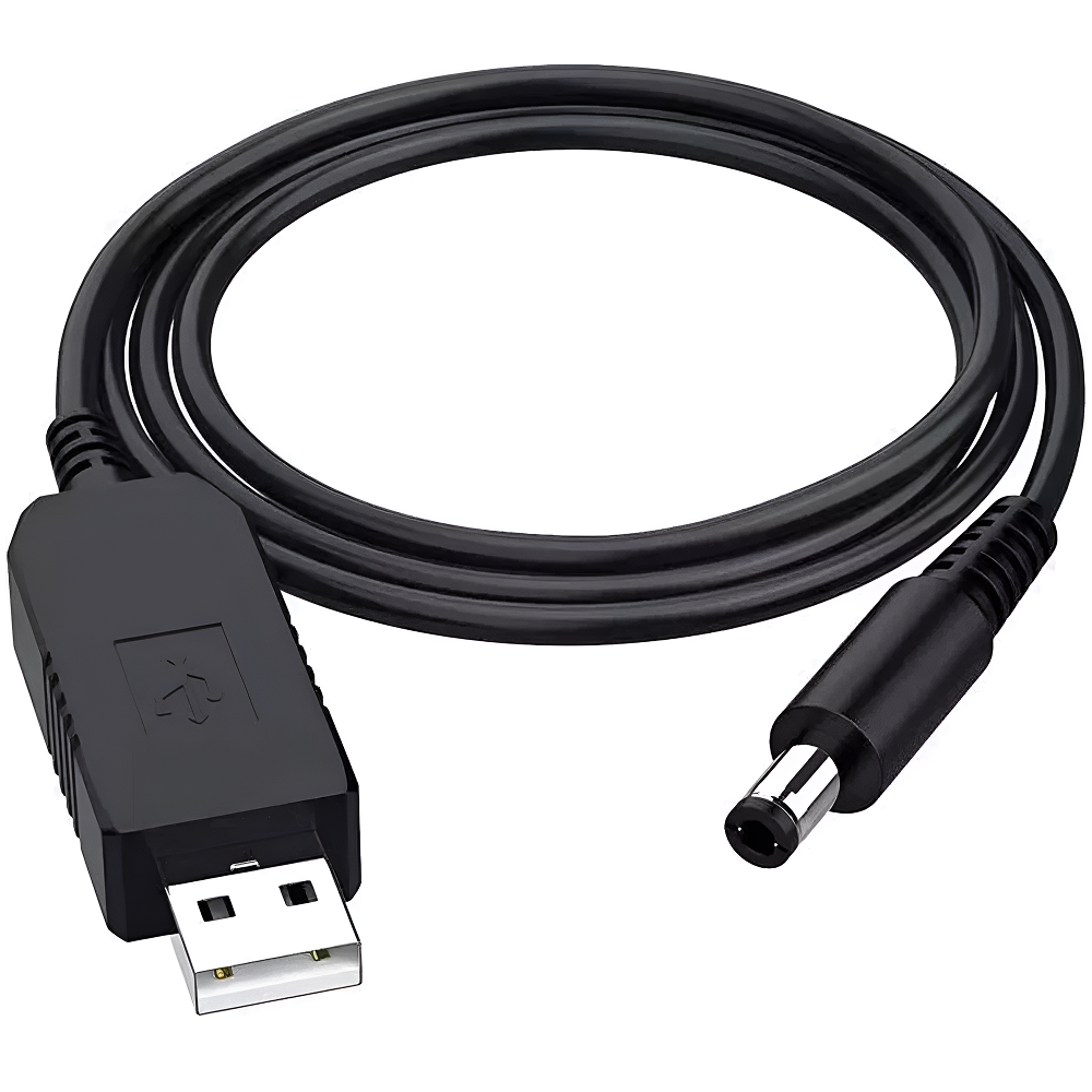 Кабель для роутера від павербанку USB to DC 12 V DC 5,5x2,1 мм (KPN5669) - фото 1