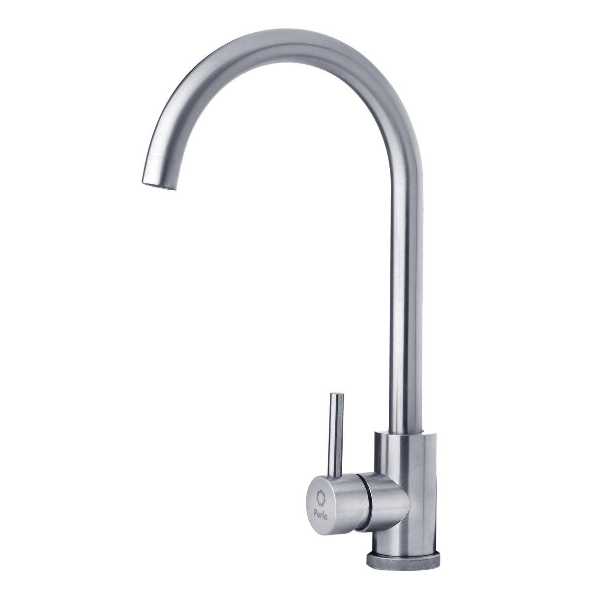 Смеситель для кухни Perla OCELI однорычажный нержавеющая сталь (PSS101)
