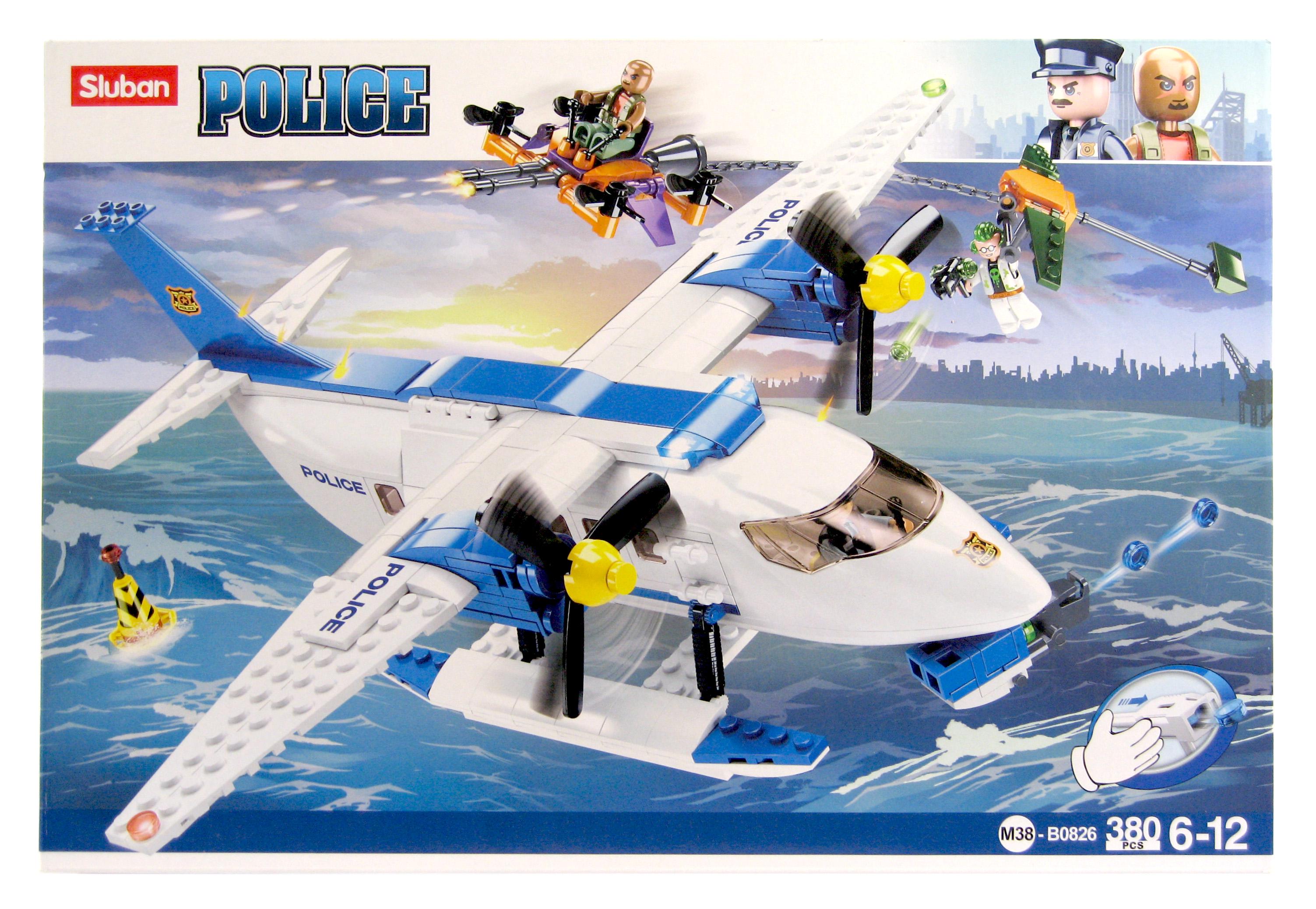 Конструктор Sluban M38-B0826 Гидросамолет 380 деталей 3 фигурки