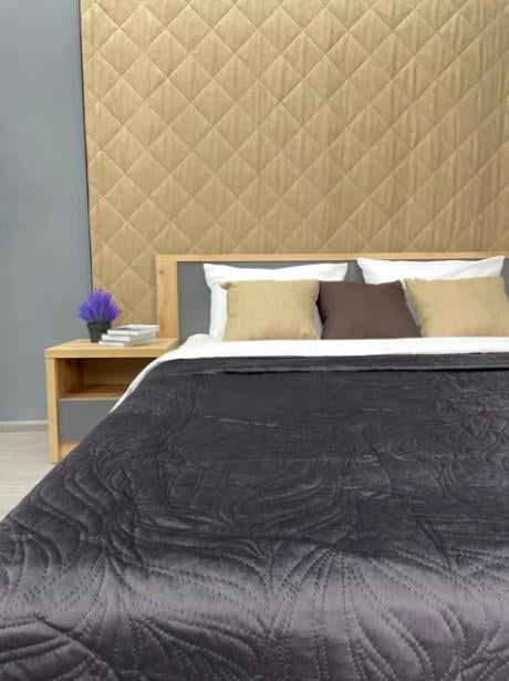 Покрывало двухстороннее Decorator Ultra Sonic Microfiber 220х240 см Графитовый (85-037) - фото 2