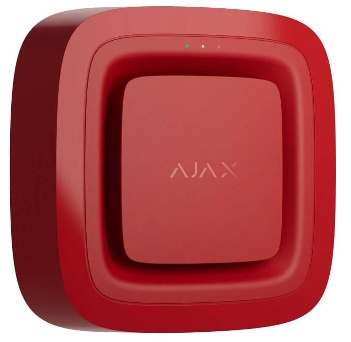 Оповіщувач бездротовий звуковий адресний пожежний Ajax EN54 FireProtect Sounder Jeweller Red