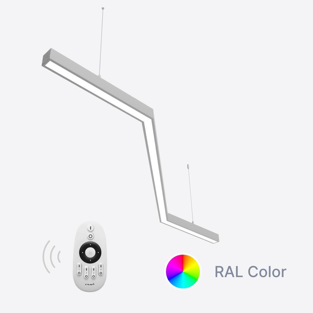 Светильник светодиодный управляемый X-LED 80 Вт зигзаг 1450x555x43 мм (LSNZ-80dc) - фото 2 Светильник светодиодный управляемый X-LED 80 Вт зигзаг 1450x555x43 мм (LSNZ-80dc) - фото 2