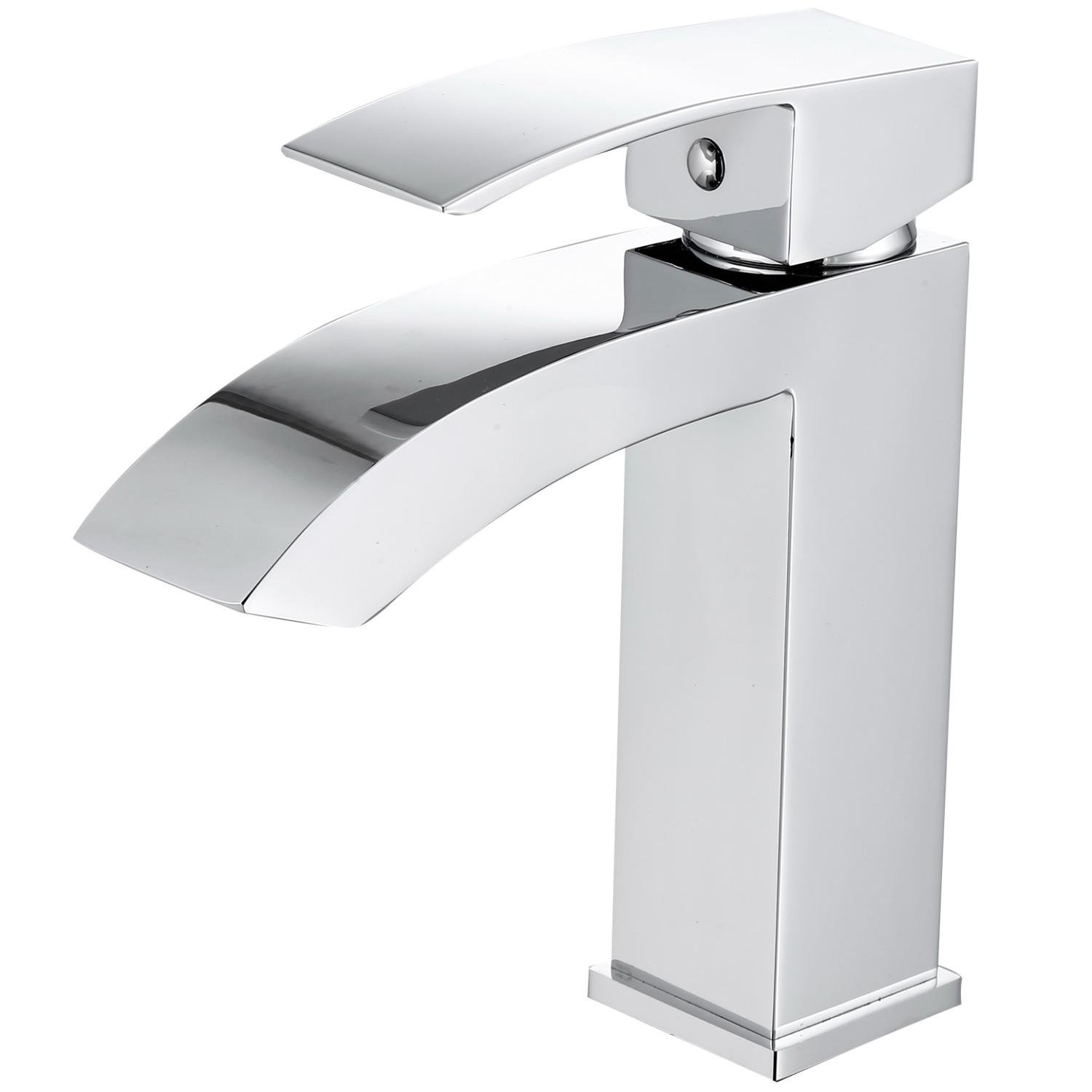 Смеситель для умывальника Q-tap Swan Cascada QTSWA270CRM45564 однорычажный Хром (228419)