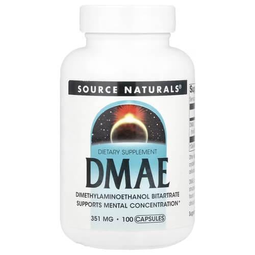 Пищевая добавка Source Naturals DMAE 351 мг 100 капс. (SNS-01582)