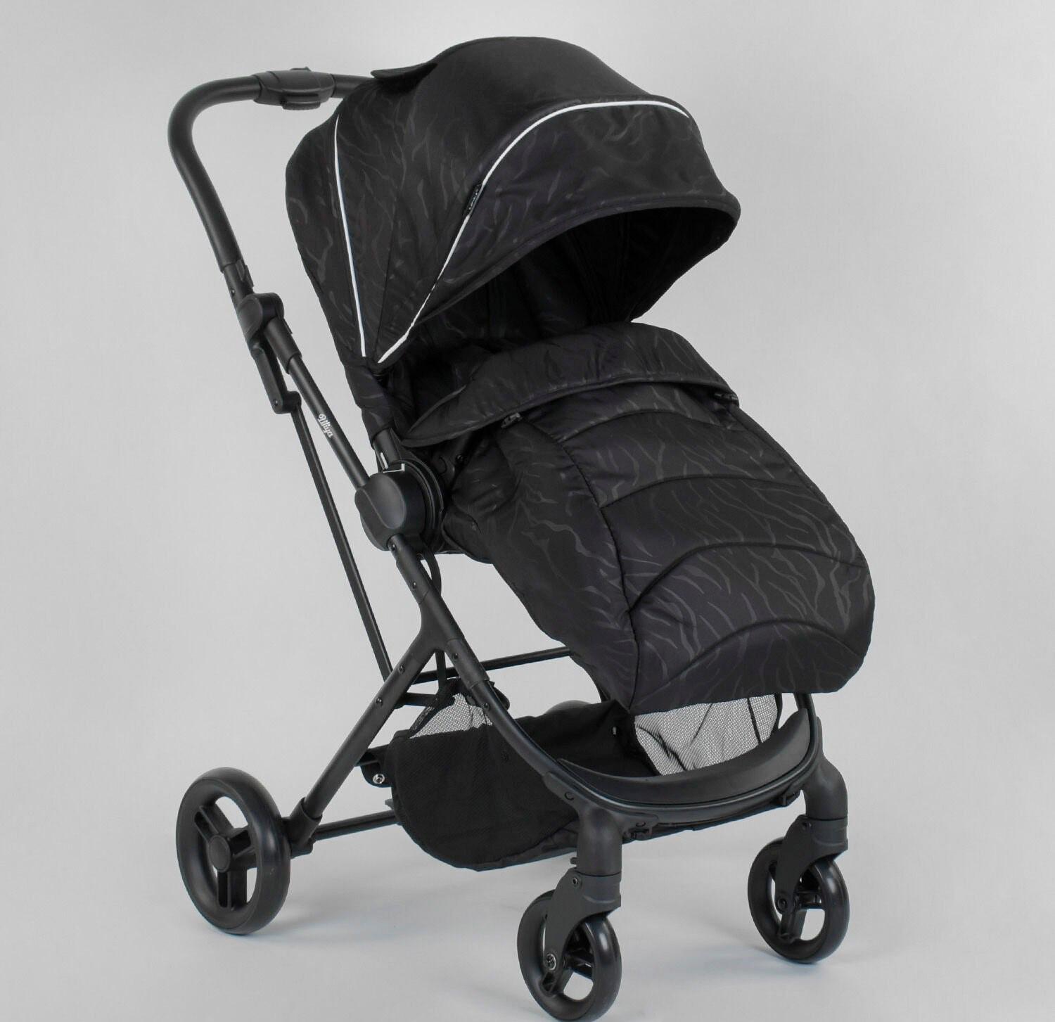 Коляска прогулочная Joy Liliya 61755 со стальной рамой/футкавером/подстаканником (23874483) - фото 4