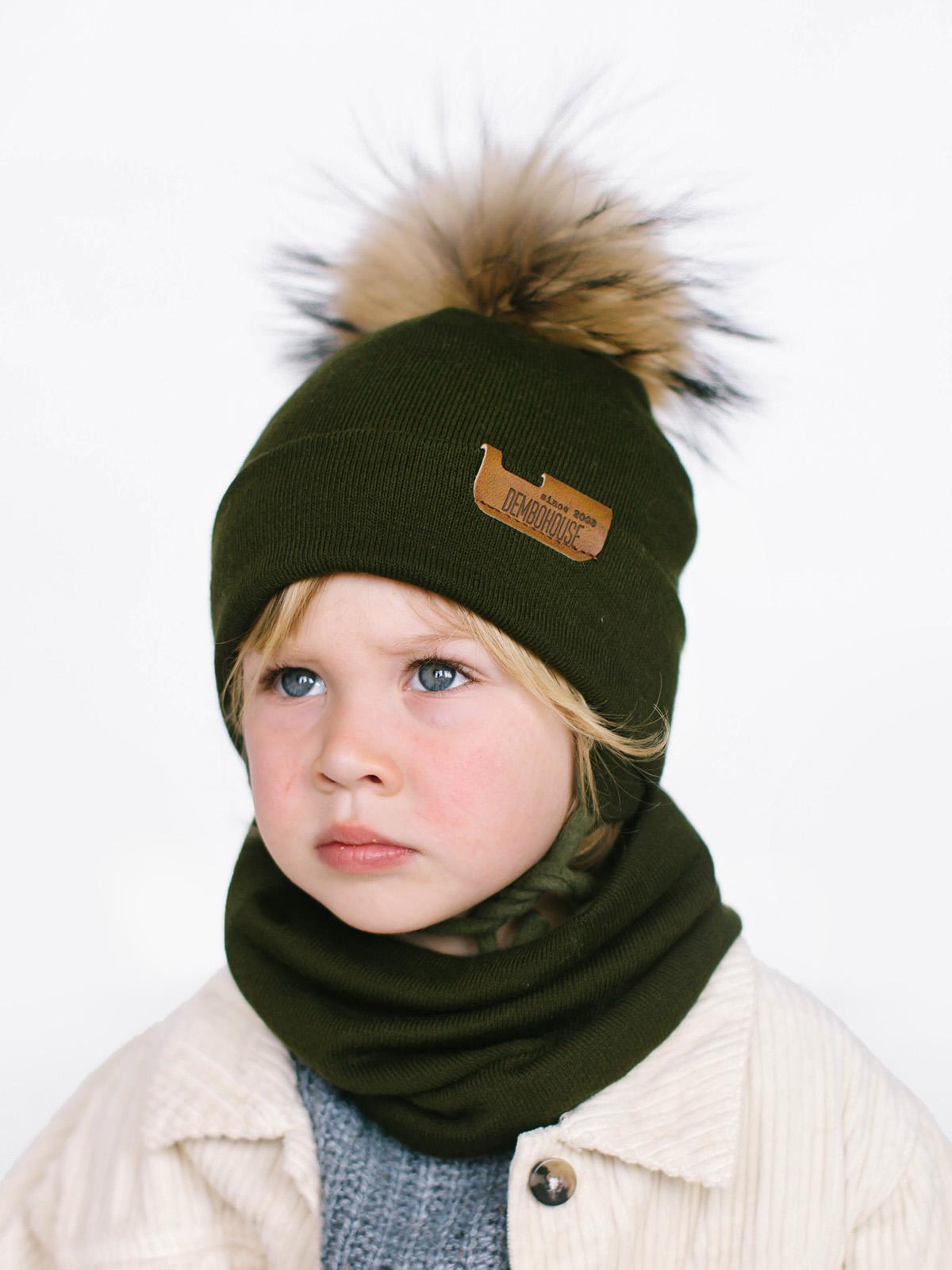 Шапка и Снуд Дембохаус р. 48 Хаки