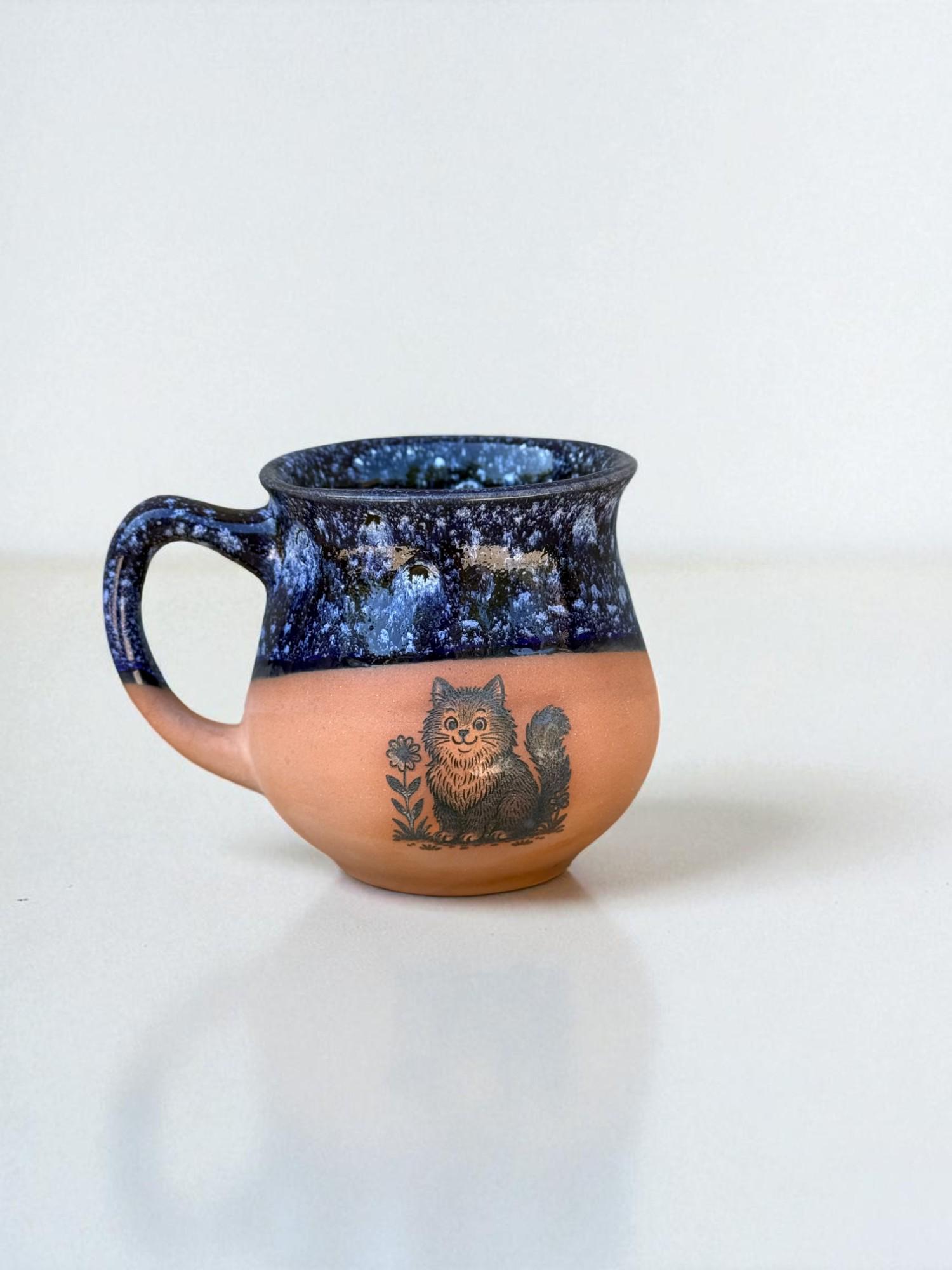 Чашка ручной работы "Котик" 450 мл (28833639) - фото 13