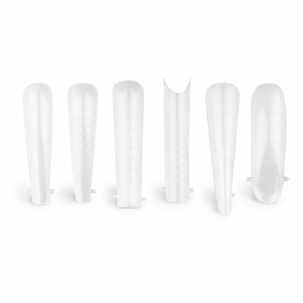 Верхние формы для наращивания ногтей GLOSS COMPANY Nail Forms Super Mix 144 шт. многоразовые/для полигеля и акригеля (241921)