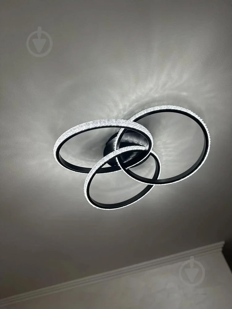 Люстра ESLLSE VITA 3R-APP-500x130-BLACK/WHITE/CLEAR 80W с пультом (10124) - фото 4