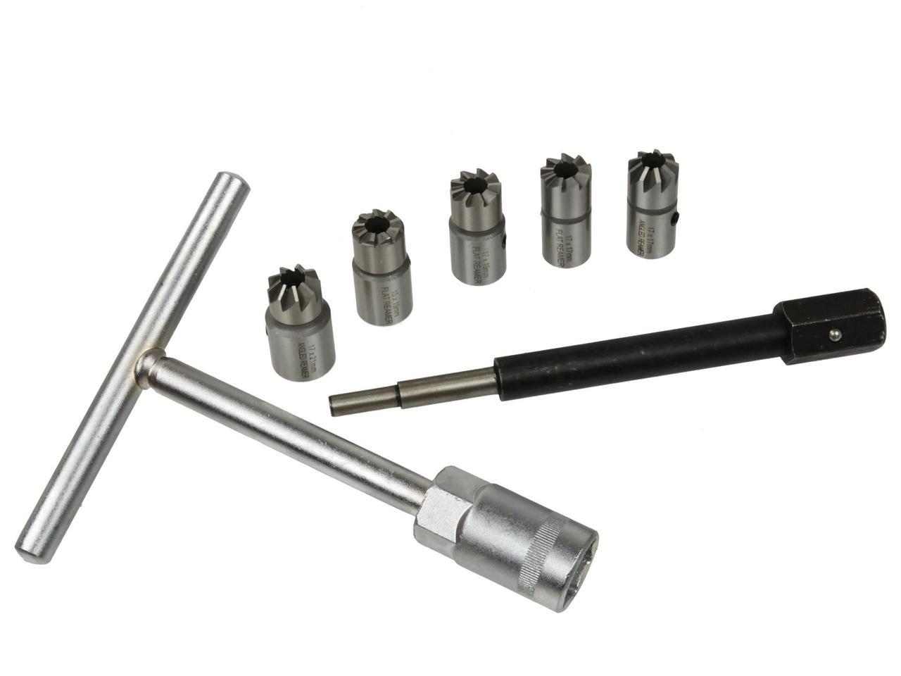 Набор фрез для чистки седел форсунок Geko G02657 8 предметов - фото 2 Набор фрез для чистки седел форсунок Geko G02657 8 предметов - фото 2