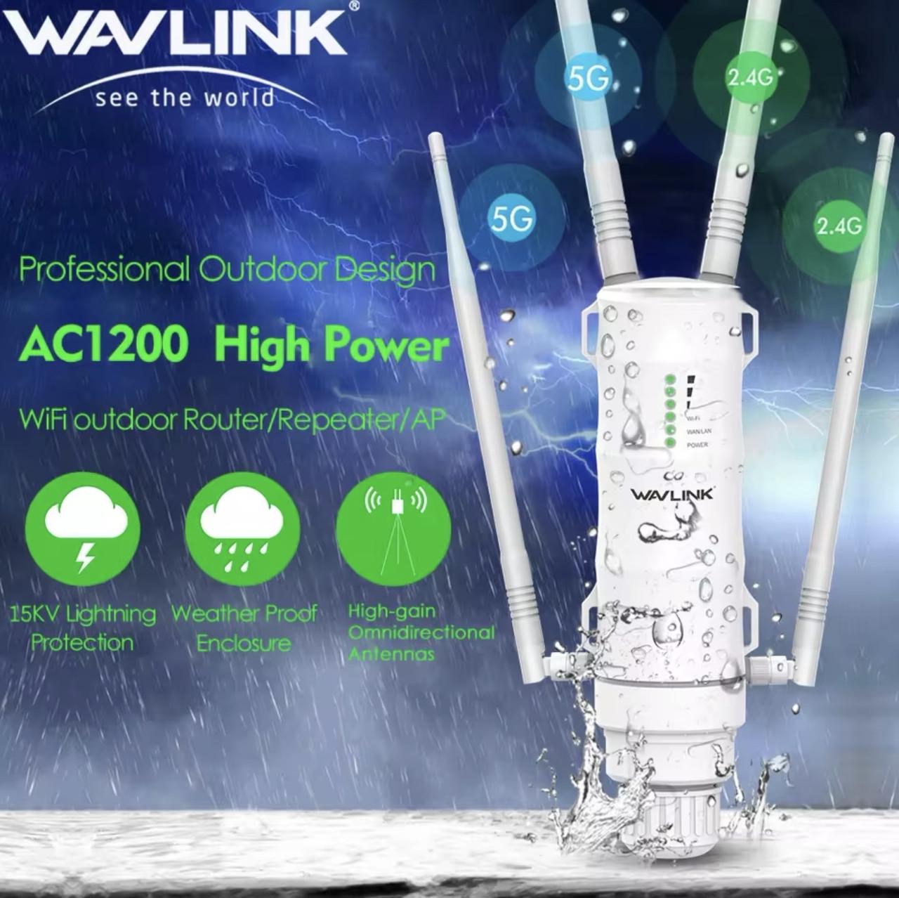 Маршрутизатор Wi-Fi Wavlink AС1200 2,4/5G (2541073624) - фото 2 Маршрутизатор Wi-Fi Wavlink AС1200 2,4/5G (2541073624) - фото 2