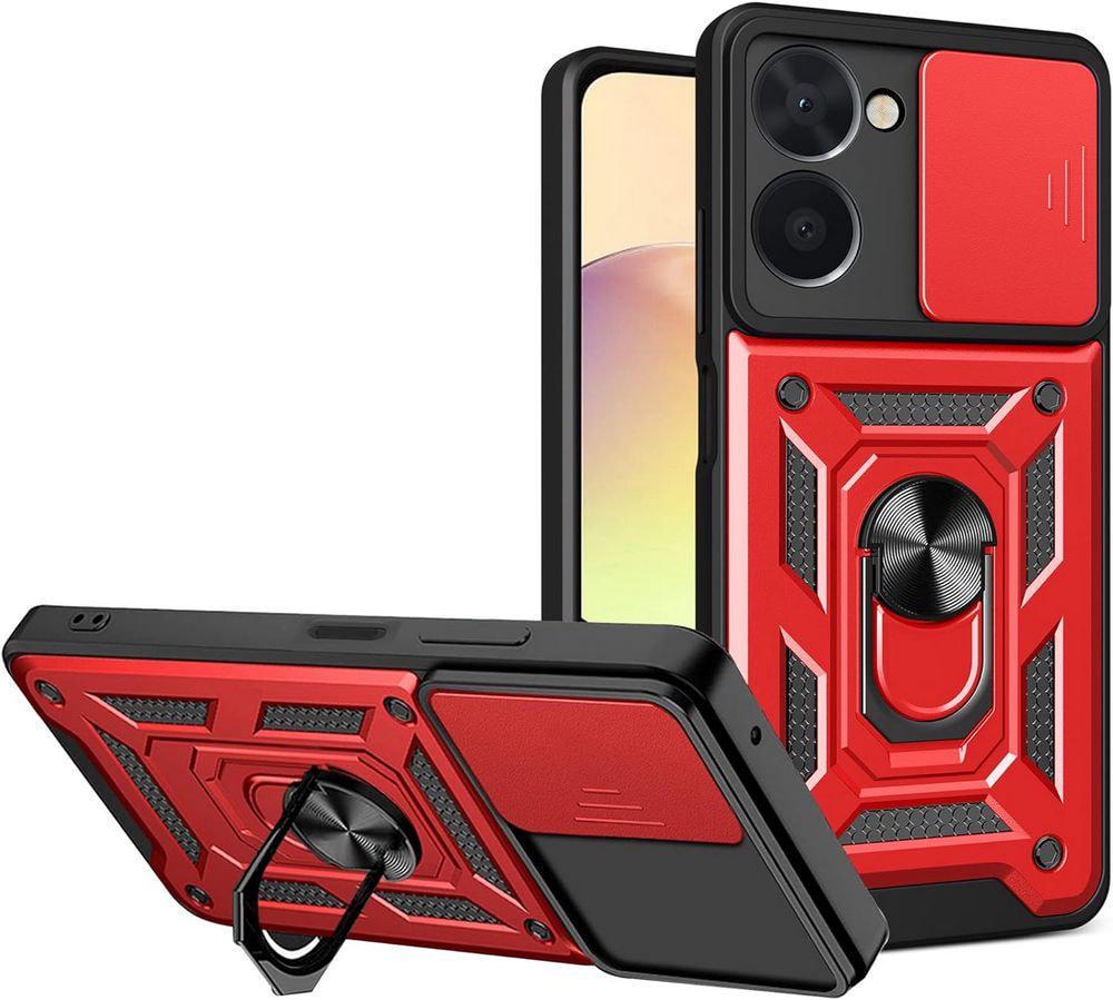 Чехол с защитой камеры 3DGuard Realme 10 Red (33862-2D)