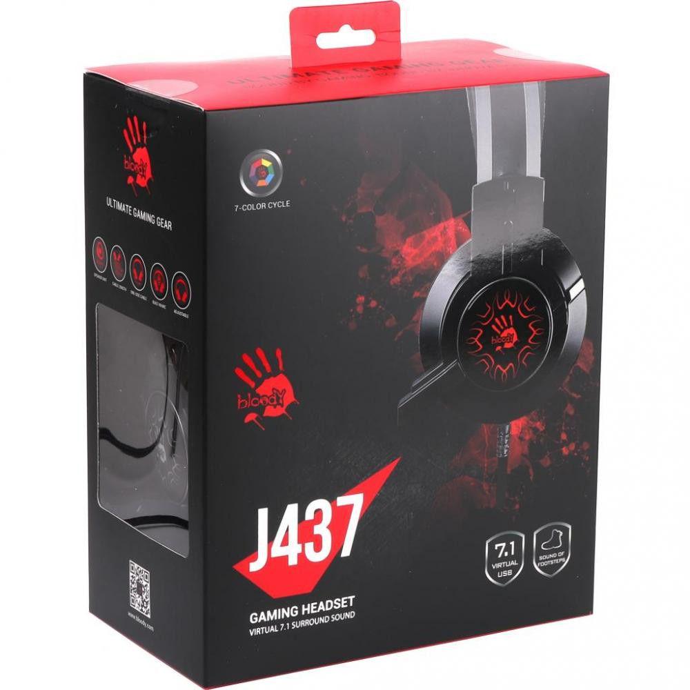 Навушники ігрові A4Tech Bloody J437 Black - фото 4