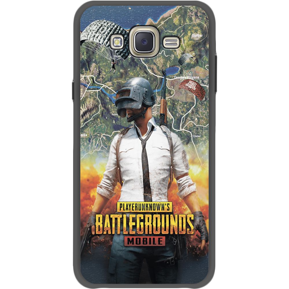 Чехол BoxFace Samsung J700H Galaxy J7 PUBG Mobile Черный силикон (24496-up2309-35121)