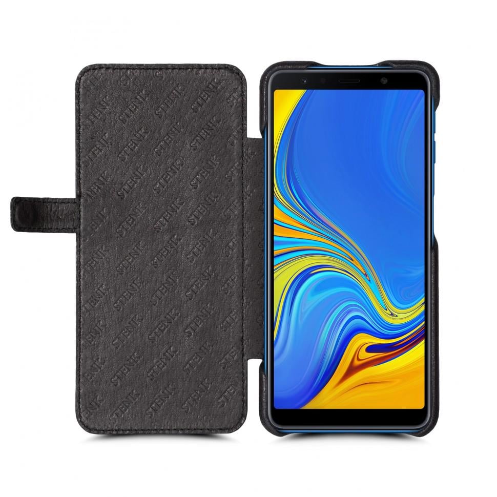 Чехол книжка Stenk Premium для Samsung Galaxy A7 2018 Черный (62509)
