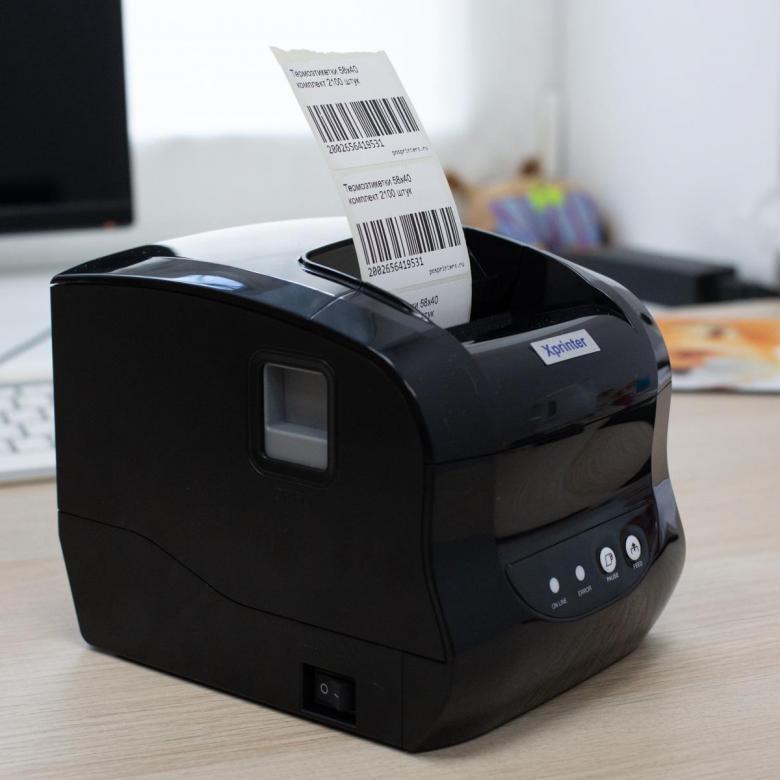 Термопринтер етикеток і чеків Xprinter XP-365B 76 мм Black (e272ca75) - фото 5