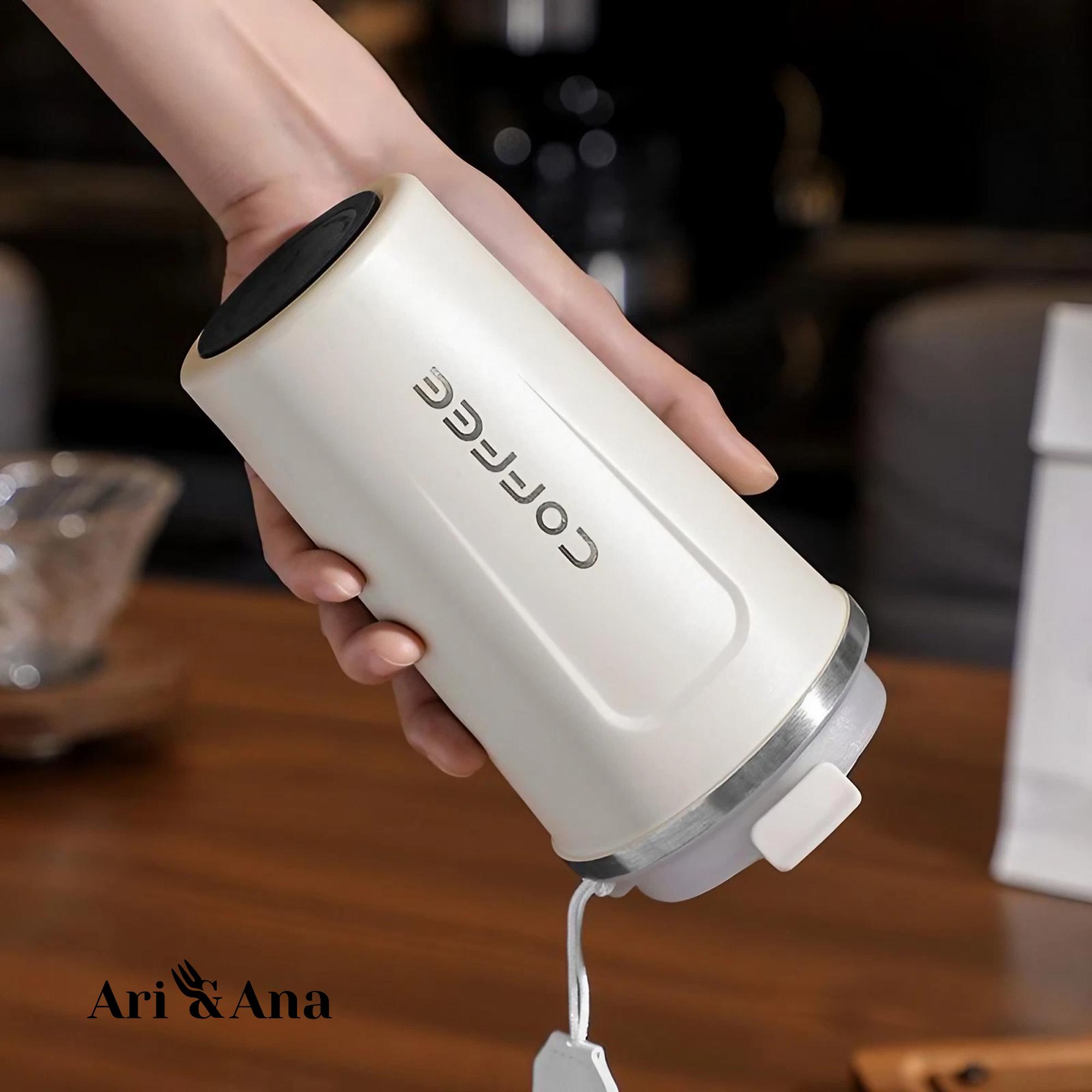 Термокружка Ari/Ana сенсорный дисплей из нержавеющей стали герметичная крышка 380 мл Белый - фото 9