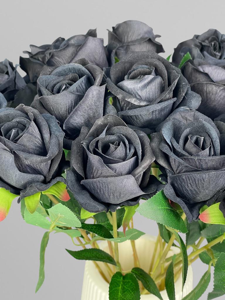 Роза на стебле 51 см Черный (К02087) - фото 3