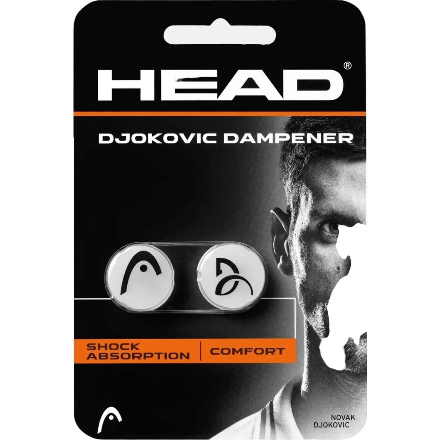 Вибротушители для ракеток Head DJOKOVIC DAMPENER 2 шт. Белый (285704)