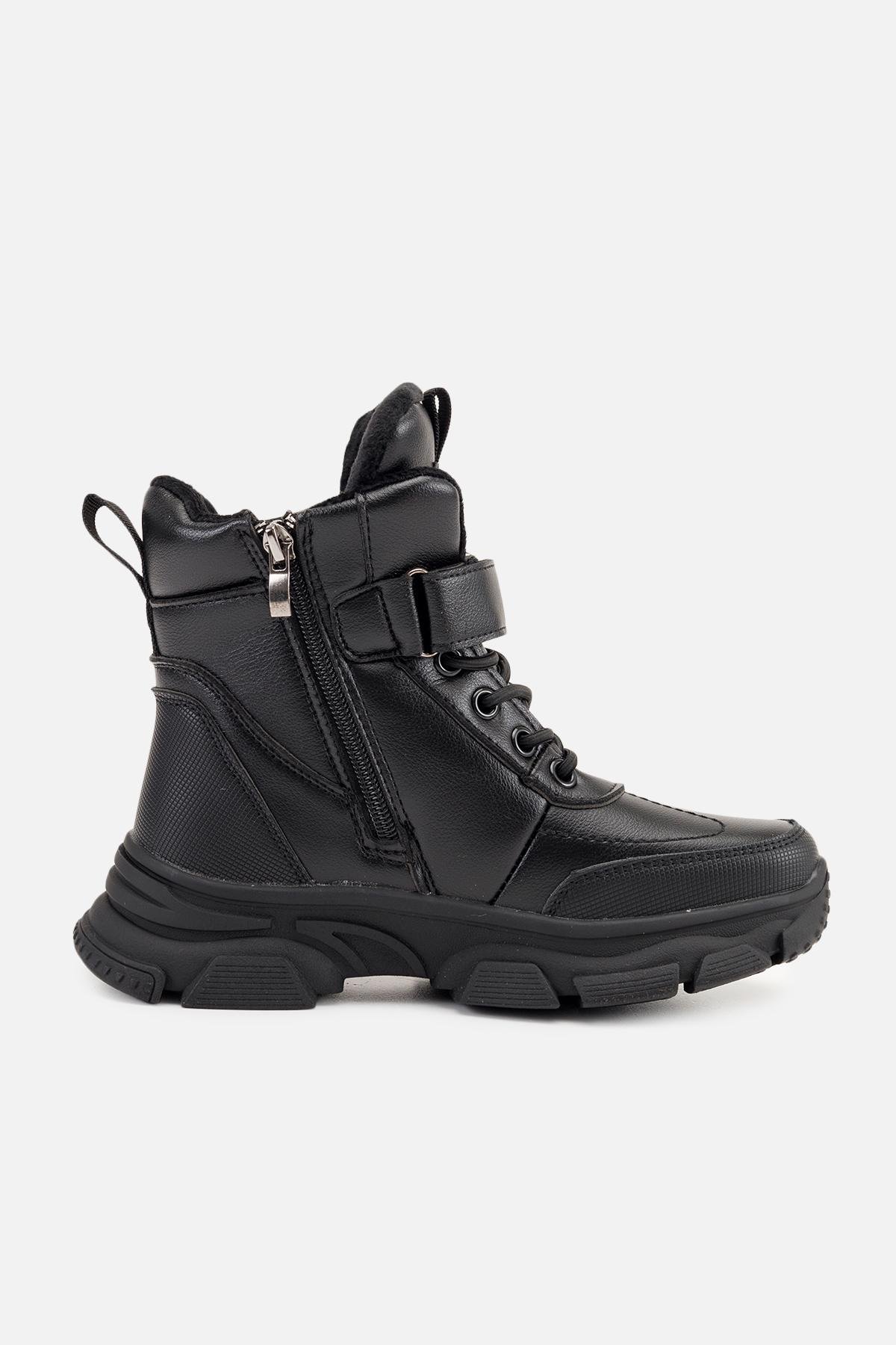 Ботинки детские зимние ЦБ-00260723 для мальчика р. 34 Черный (29085940) - фото 2