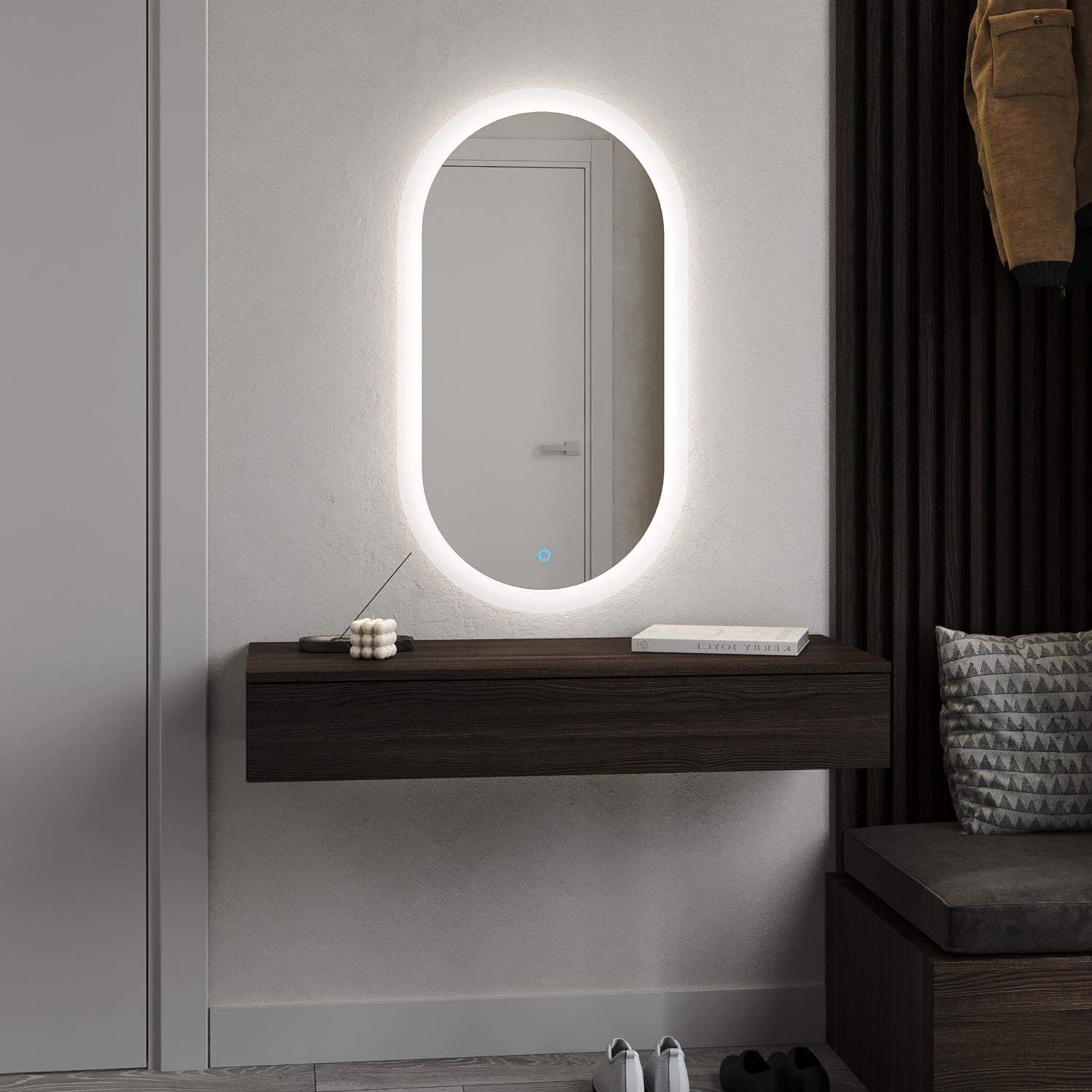 Дзеркало з LED-підсвічуванням для вітальні або ванної Ліон 1000x600 мм