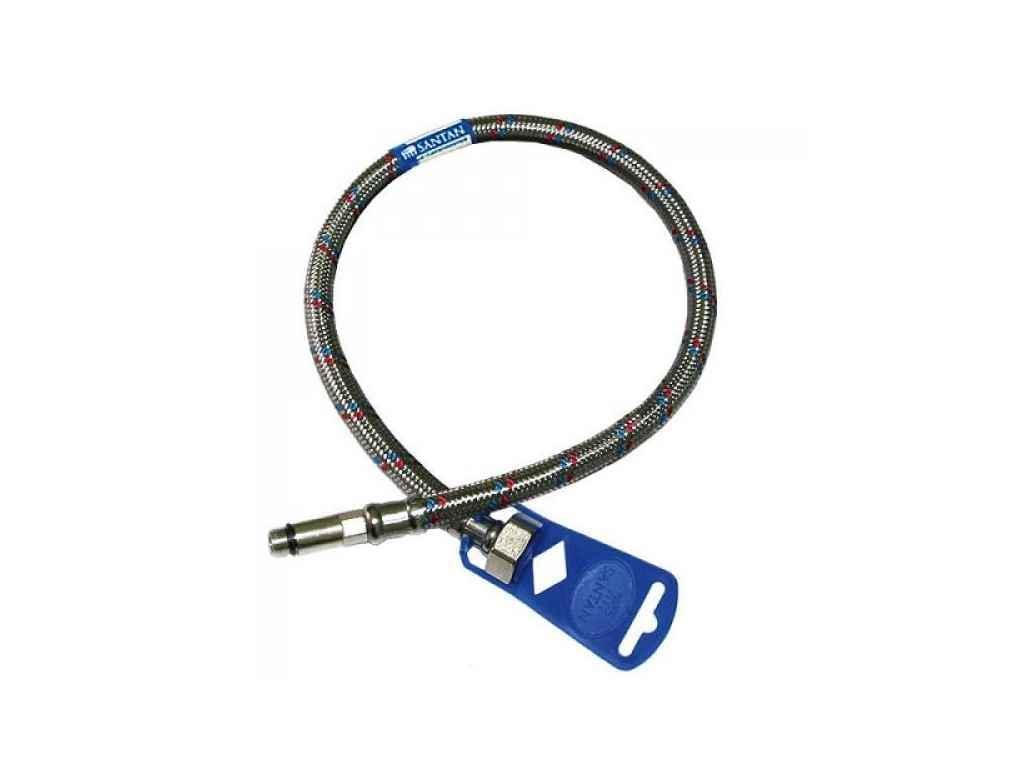 Шланг для воды SANTAN 60 см FLEX-WATER M10х1/2" длинный штуцер (313221)