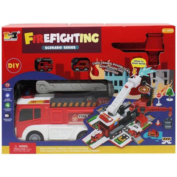Парковка A-Toys Пожежна техніка подача води/звуки/підсвічування (HS 8008 B)