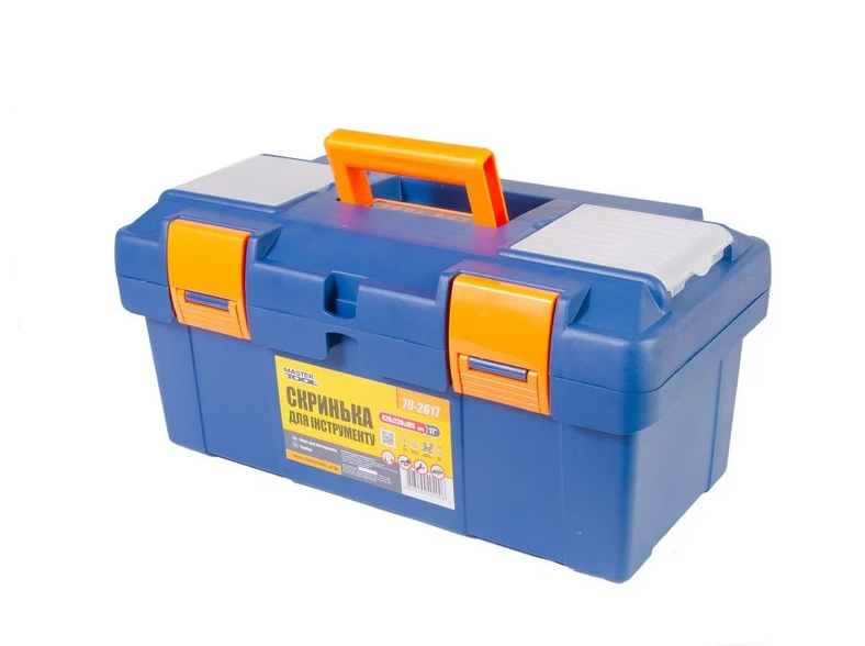 Ящик для інструментів MasterTool 17" 420х220х195 мм з пластиковими замками (79-2617)