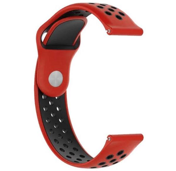 Спортивний ремінець Primo Perfor Sport для годинника Samsung Galaxy Watch 3 41 мм SM-R850 Red/Black (1247144931)