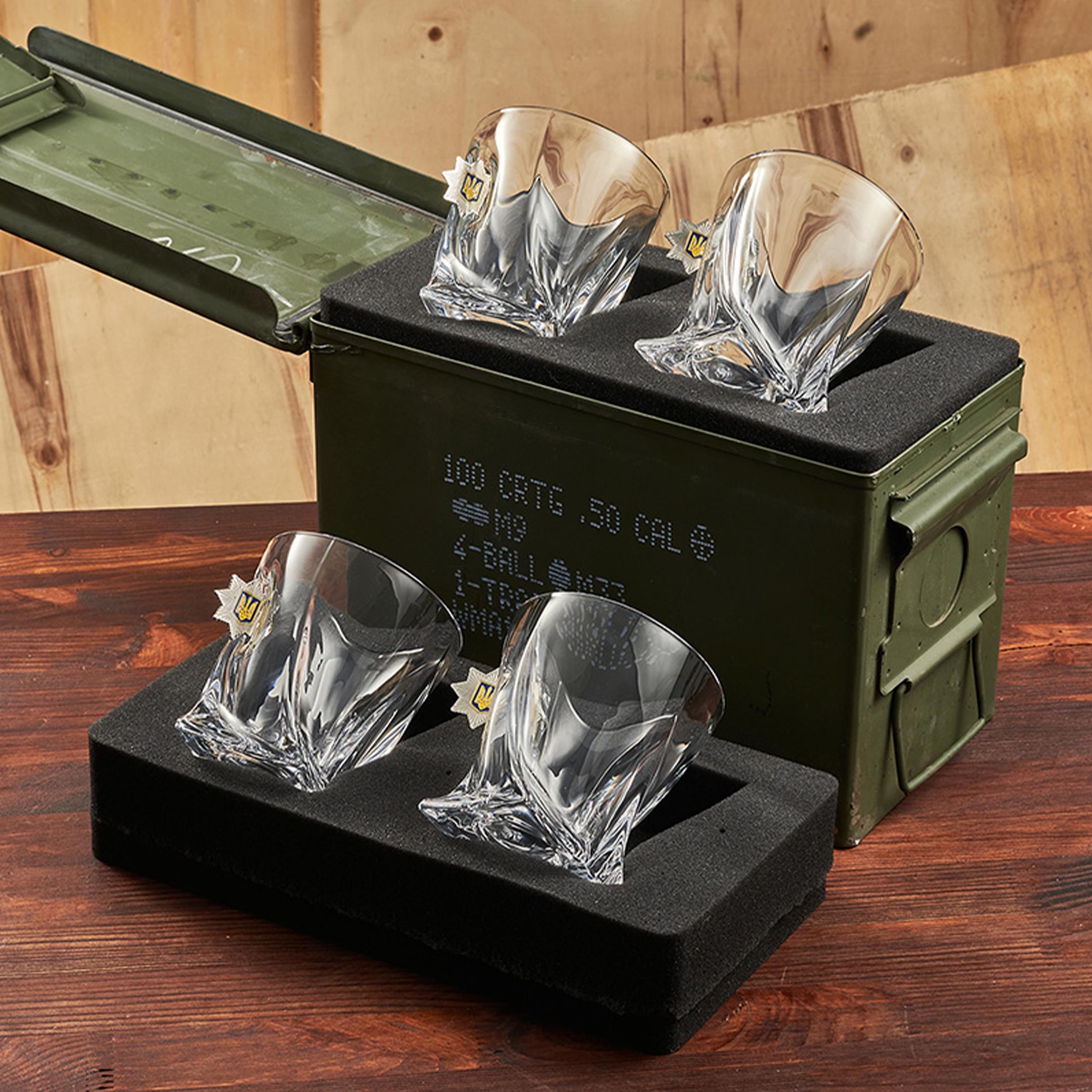 Набор VSKLO БК маленький хрустальные стаканы Полиция (28918627)