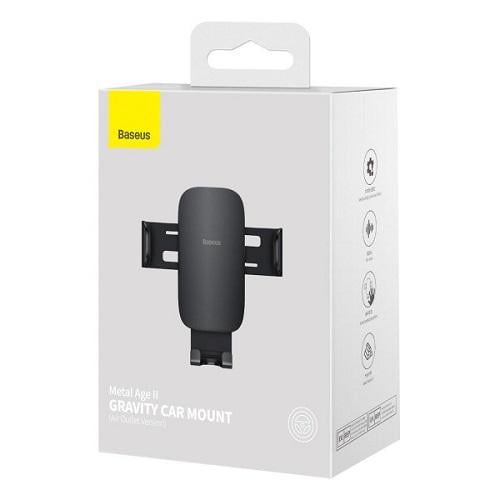 Автомобільний тримач для смартфона Baseus SUJS000001 4,7-6,5" Metal Age2 Gravity на решітку Чорний (10826891) - фото 6 Автомобільний тримач для смартфона Baseus SUJS000001 4,7-6,5" Metal Age2 Gravity на решітку Чорний (10826891) - фото 6
