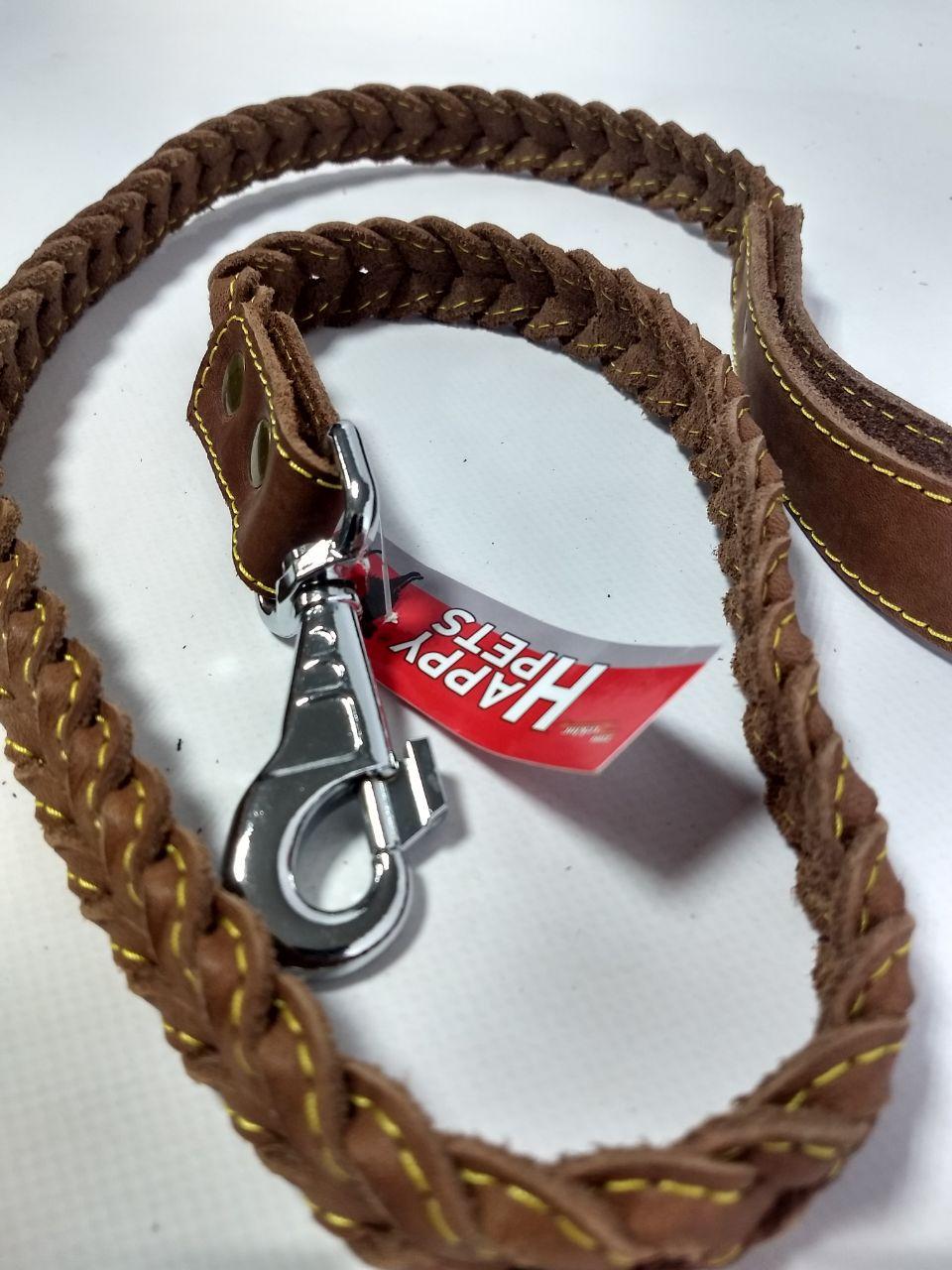 Повідець Happy Pets Ultra Style Коса Коричневий - фото 3 Повідець Happy Pets Ultra Style Коса Коричневий - фото 3