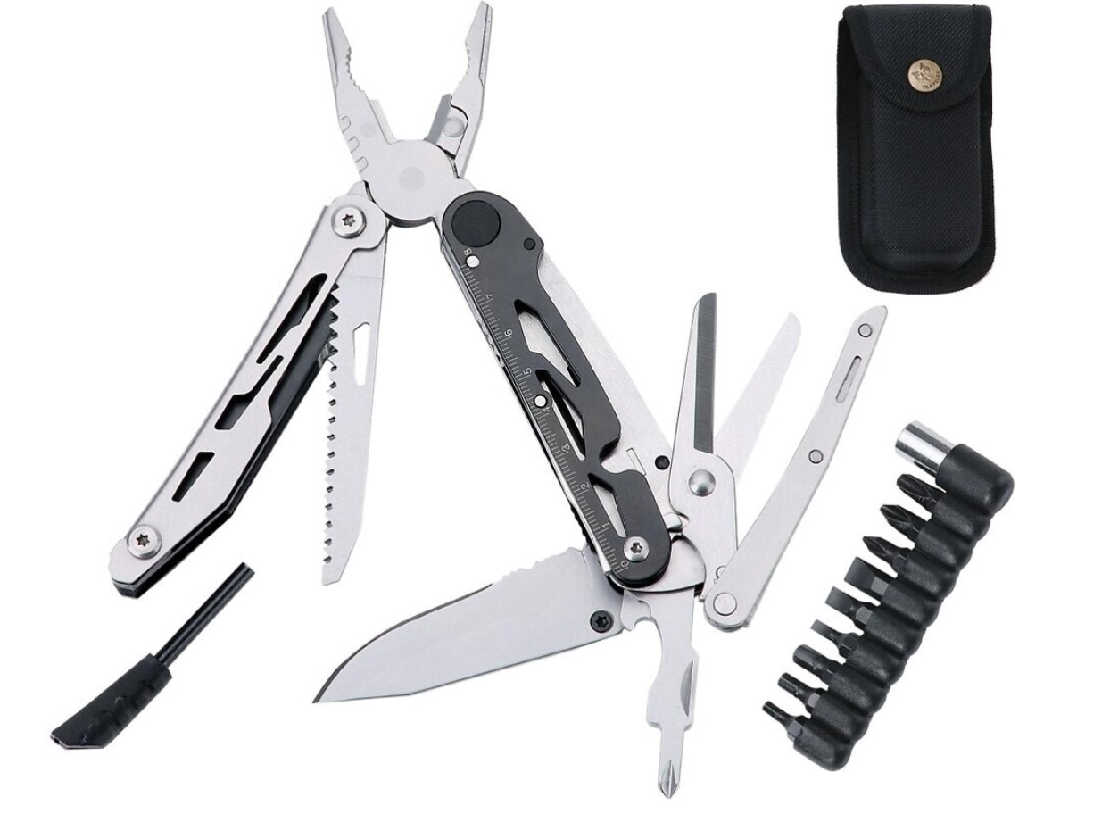 Мультитул Traveler MQ039-DG 12в1 Черно-серебряный