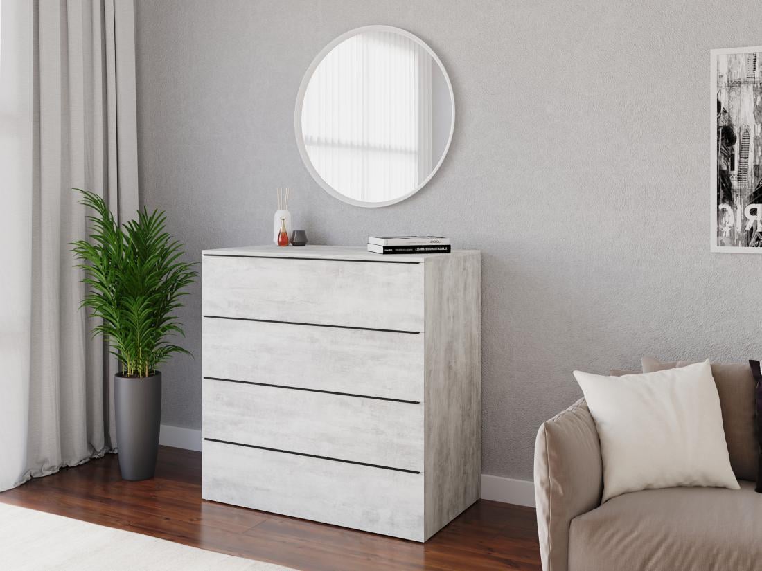 Комод для игрушек и одежды с ящиками 1000х1014х544 мм Бетон (307307)