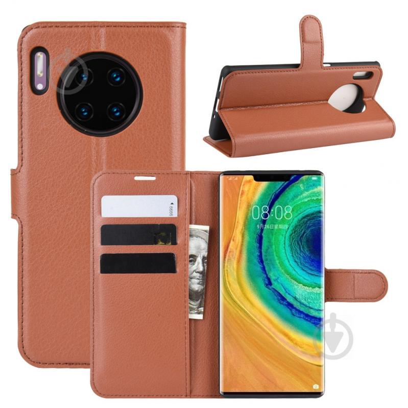 Чохол-книжка Litchie Wallet для Huawei Mate 30 Pro Brown (hub_hjPK90535) - фото 2