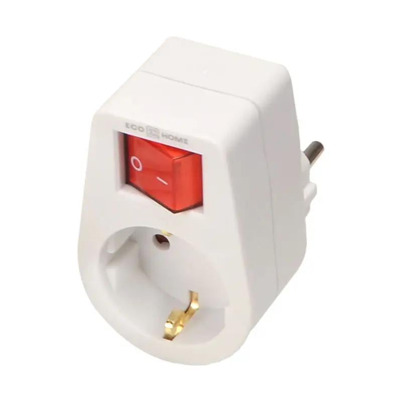 Розетка АСКО-УКРЕМ Ornat 2P+PE ABS-пластик з заземленням та вимикачем 16А (ECO019001026) Розетка АСКО-УКРЕМ Ornat 2P+PE ABS-пластик з заземленням та вимикачем 16А (ECO019001026)